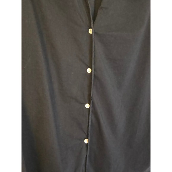 Birds of Paradis California Button Front Blouse Blue Boho Chic Top Size L - Picture 8 of 13